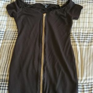 Black mini dress